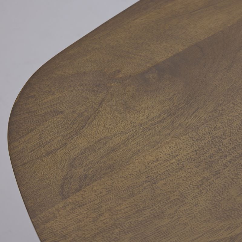 Eettafel Lidusa Deens ovaal kolompoot zwart