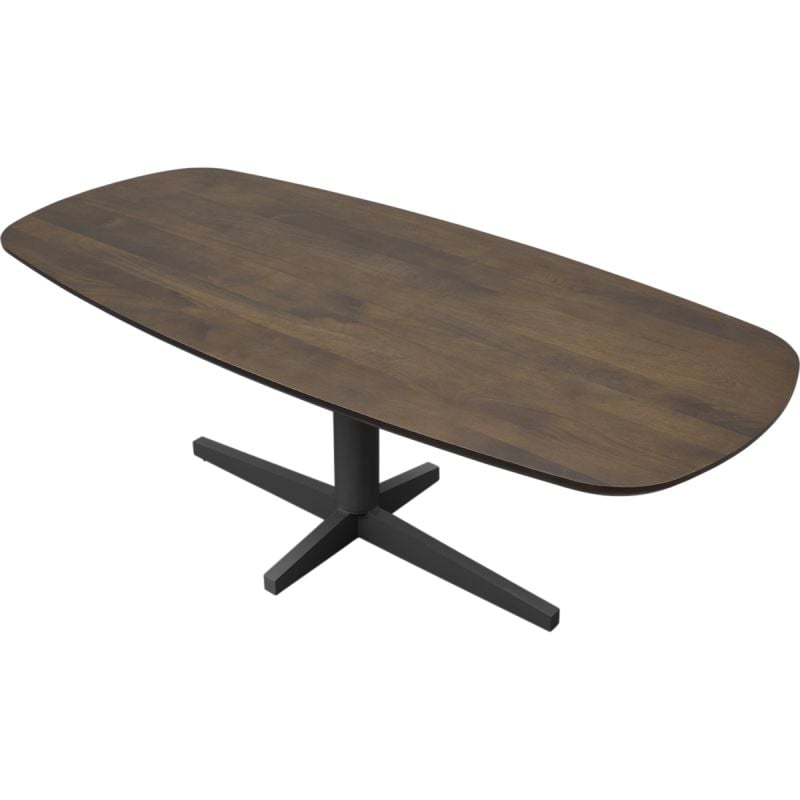 Eettafel Lidusa Deens ovaal kolompoot zwart
