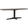 Eettafel Lidusa Deens ovaal kolompoot zwart