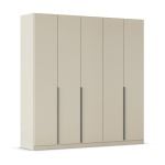 Kledingkast Abbey B225xH229 Champagne, 5 deuren incl. 6 legplanken en 3 roedes