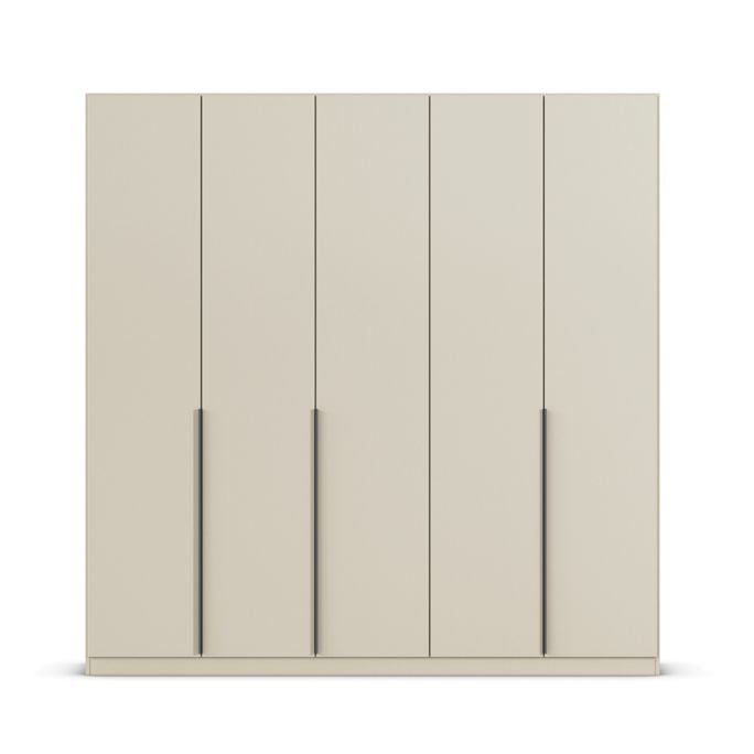 Kledingkast Abbey B225xH229 Champagne, 5 deuren incl. 6 legplanken en 3 roedes