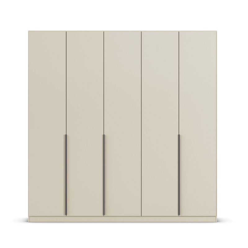 Kledingkast Abbey B225xH229 Champagne, 5 deuren incl. 6 legplanken en 3 roedes