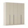 Kledingkast Abbey B225xH229 Champagne, 5 deuren incl. 6 legplanken en 3 roedes