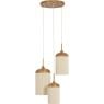 Hanglamp Denia 3-lichts rond naturel