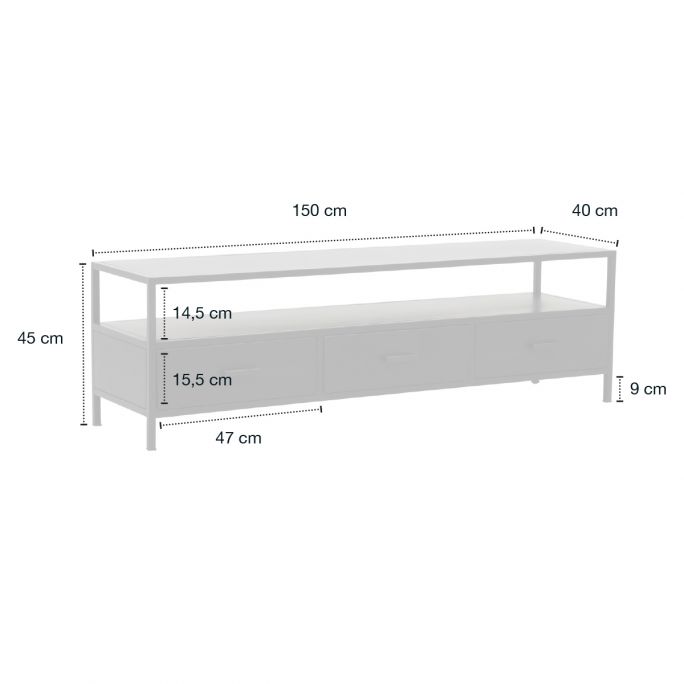 Tv-meubel Brooklyn 150 cm