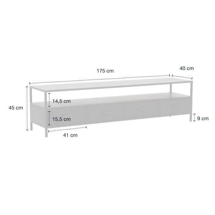 Tv-meubel Brooklyn 175 cm