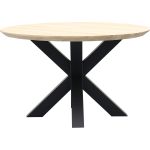 Eettafel Conroe rond met metalen matrixpoot