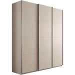 Kledingkast Kick 203 x 229 cm Champagne met aluminiumkleur greeplijst