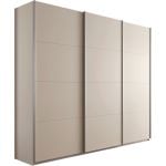 Kledingkast Kick 271 x 229 cm Champagne met aluminiumkleur greeplijst