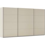 Kledingkast Kick 360 x 229 cm Champagne met aluminiumkleur greeplijst