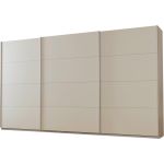 Kledingkast Kick 360 x 229 cm Champagne met aluminiumkleur greeplijst
