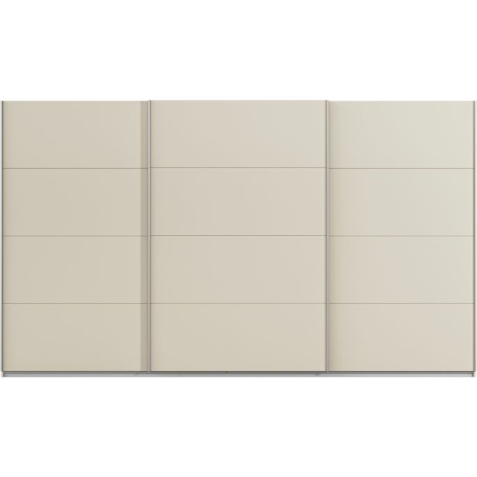 Kledingkast Kick 360 x 229 cm Champagne met aluminiumkleur greeplijst