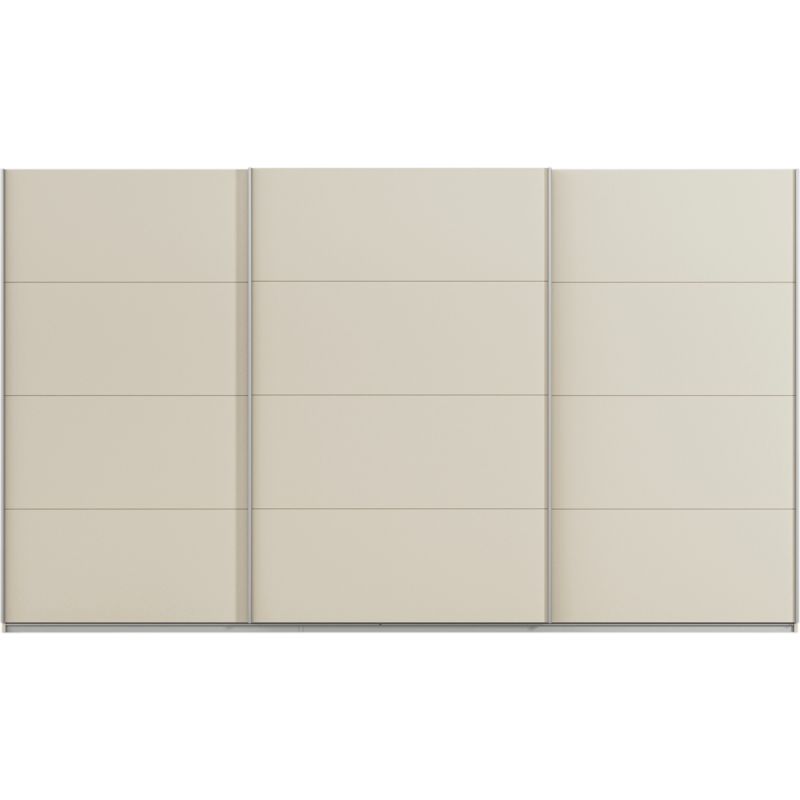 Kledingkast Kick 360 x 229 cm Champagne met aluminiumkleur greeplijst