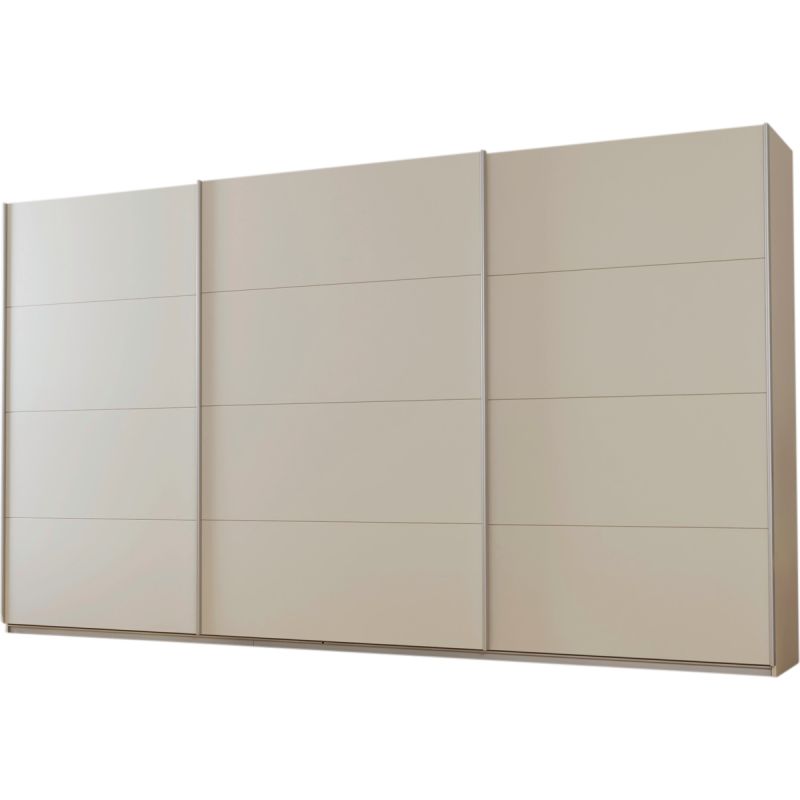 Kledingkast Kick 360 x 229 cm Champagne met aluminiumkleur greeplijst