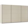 Kledingkast Kick 360 x 229 cm Champagne met aluminiumkleur greeplijst