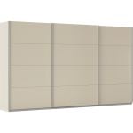 Kledingkast Kick 360 x 210 cm Champagne met aluminiumkleur greeplijst