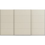 Kledingkast Kick 360 x 210 cm Champagne met aluminiumkleur greeplijst