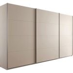 Kledingkast Kick 360 x 210 cm Champagne met aluminiumkleur greeplijst