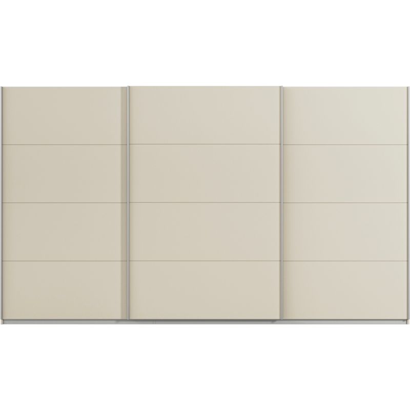 Kledingkast Kick 360 x 210 cm Champagne met aluminiumkleur greeplijst