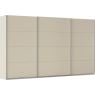Kledingkast Kick 360 x 210 cm Champagne met aluminiumkleur greeplijst
