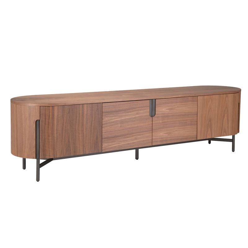 TV-meubel Sakana 220 cm Walnoot-Brons