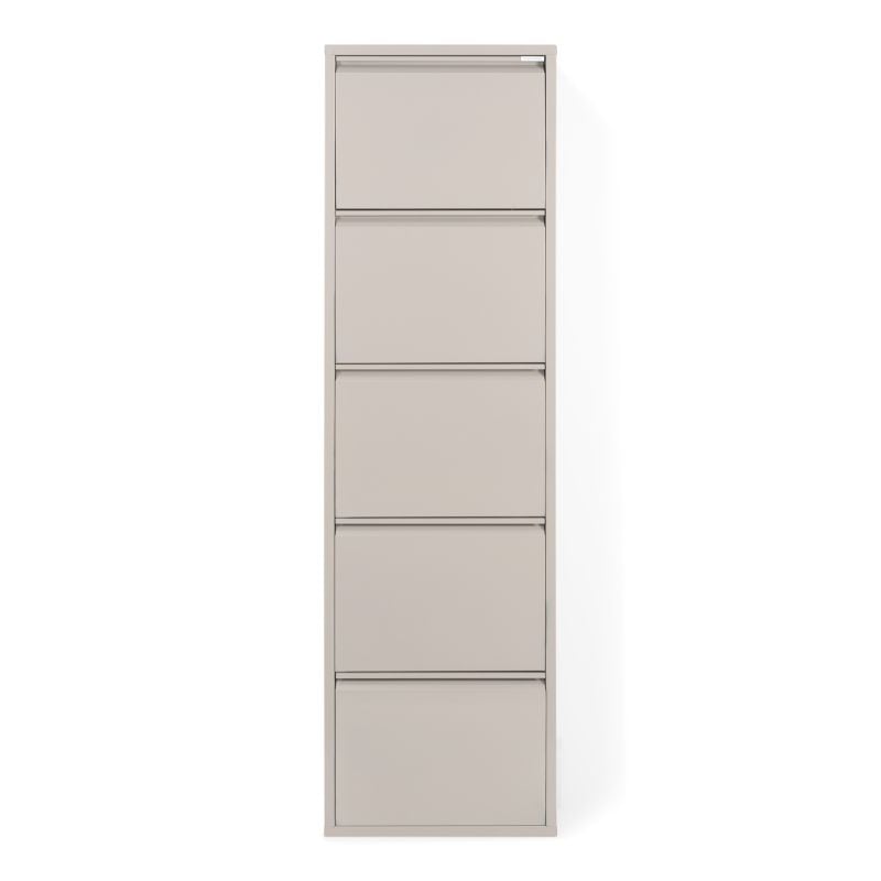 Schoenenkast Bobbie 5 laden Silky Taupe (10 paar schoenen)