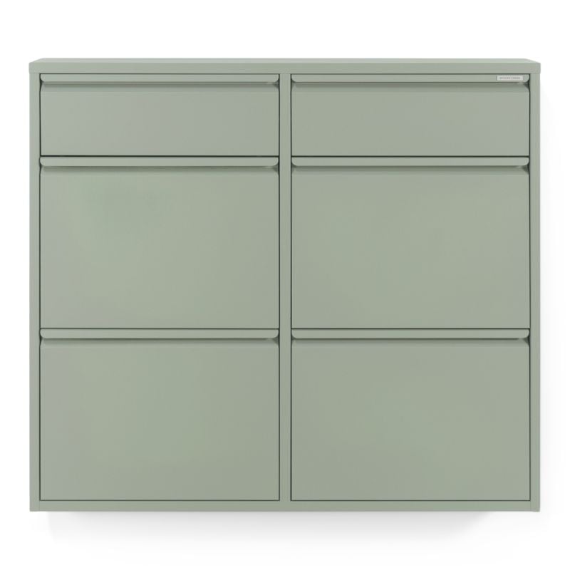 Schoenenkast Bobbie 6 laden Dusty Green (8 paar schoenen)