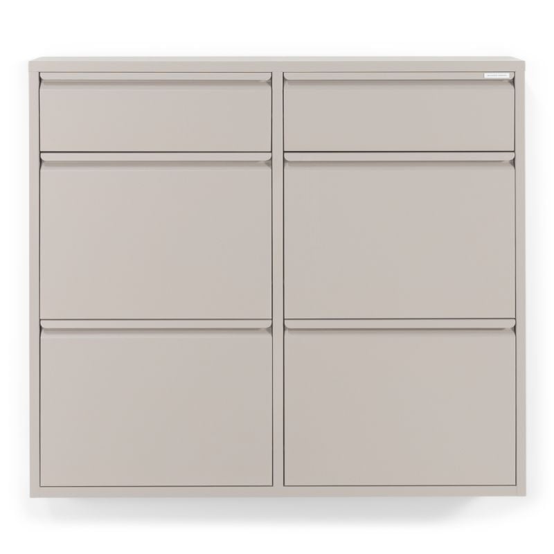 Schoenenkast Bobbie 6 laden Silky Taupe (8 paar schoenen)