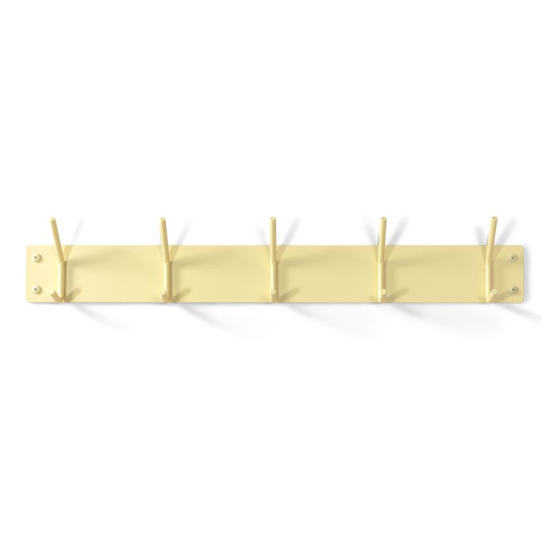Kapstok Fusion 5 haken Butter Yellow