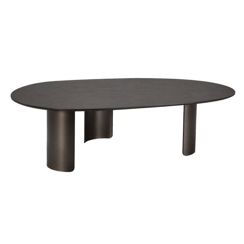 Salontafel Sakana groot Darkgrey-Brons