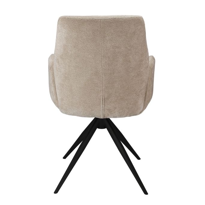 Eetkamerstoel Willow met zwart onderstel