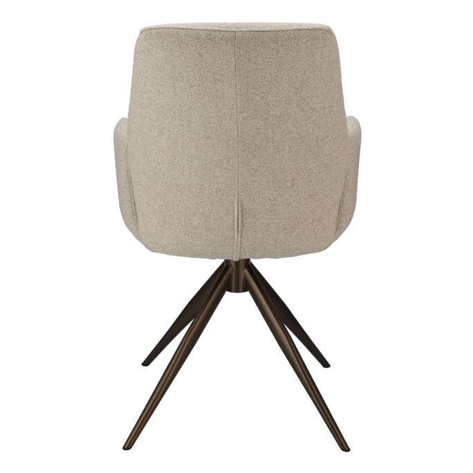 Eetkamerstoel Willow met bronze onderstel