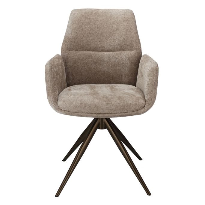Eetkamerstoel Willow met bronze onderstel