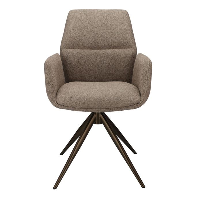 Eetkamerstoel Willow met bronze onderstel