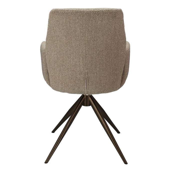 Eetkamerstoel Willow met bronze onderstel
