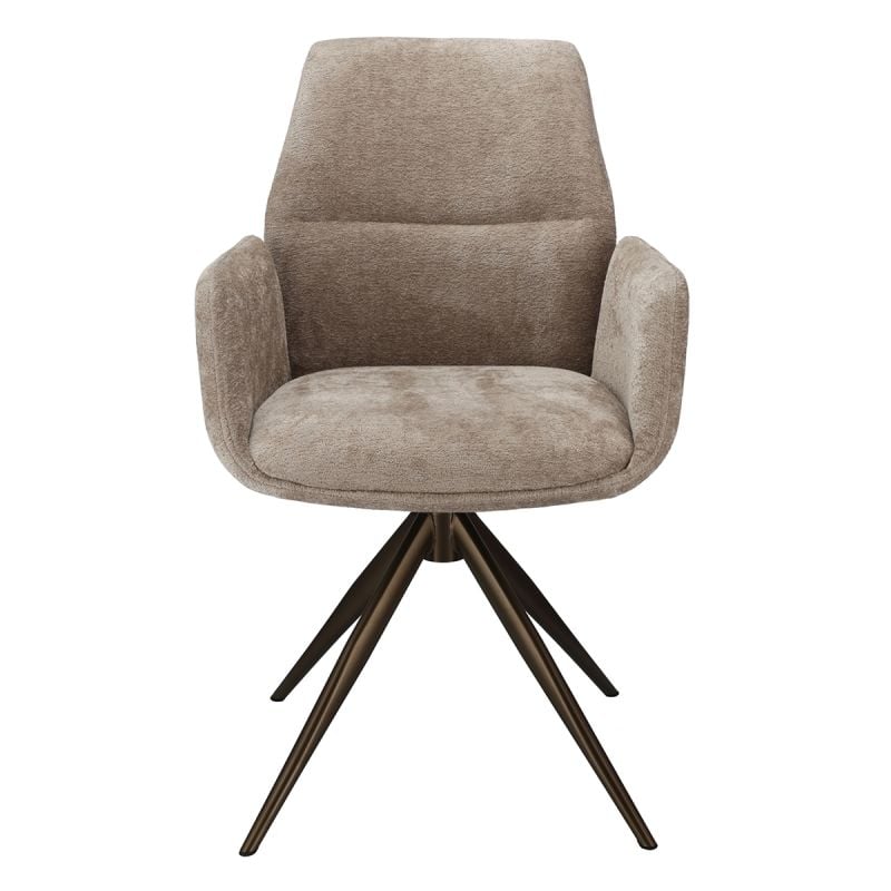 Eetkamerstoel Willow met bronze onderstel