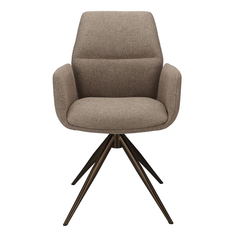 Eetkamerstoel Willow met bronze onderstel