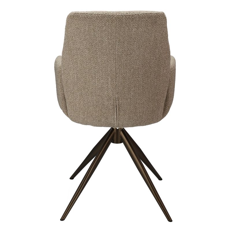 Eetkamerstoel Willow met bronze onderstel