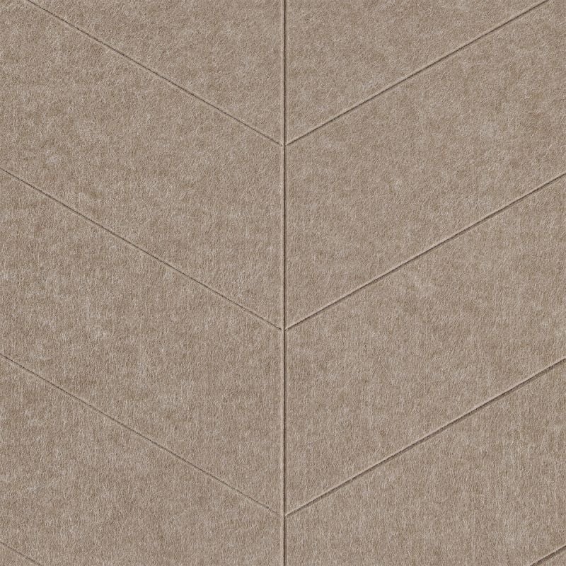Wandpaneel Vilt Hongaarse punt Beige set van 2