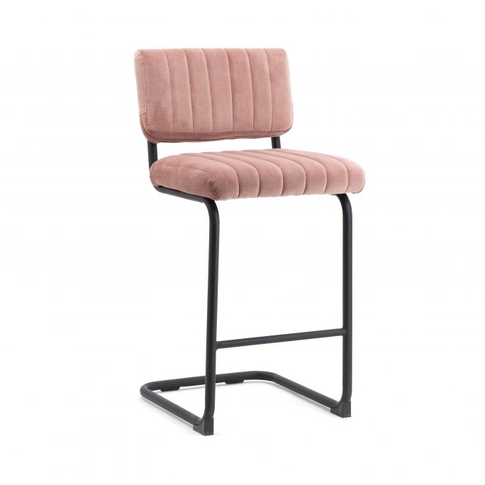 Bar chair low Operator - old pink