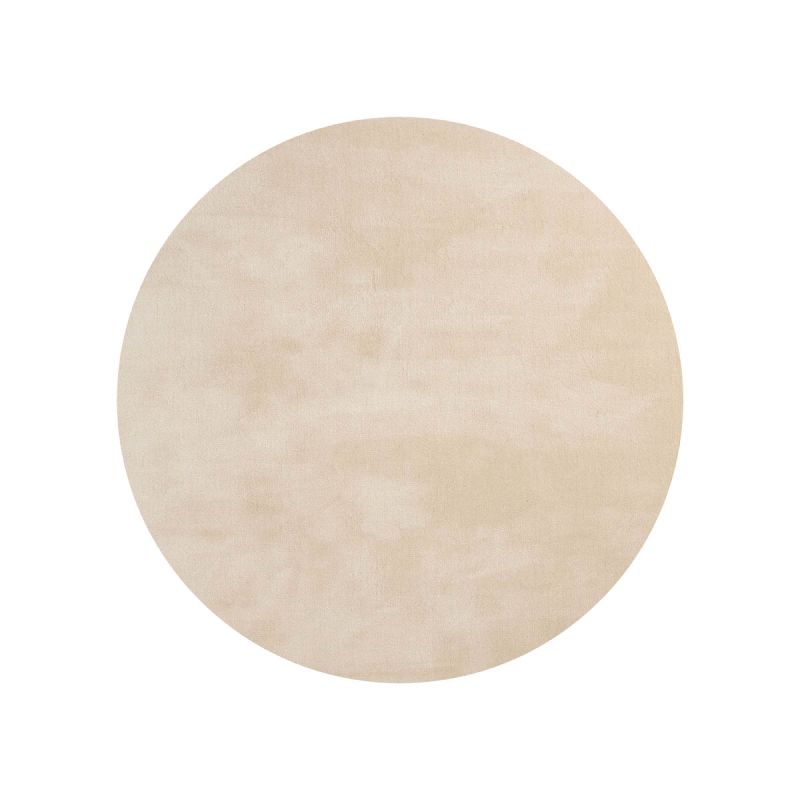 Vloerkleed Cowan rond creme 10