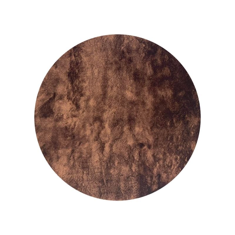 Vloerkleed Leya rond marsala 68