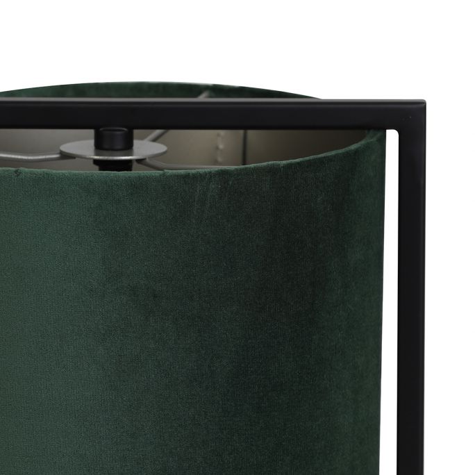 Tafellamp Savea 35cm hoog zwart en donkergroen