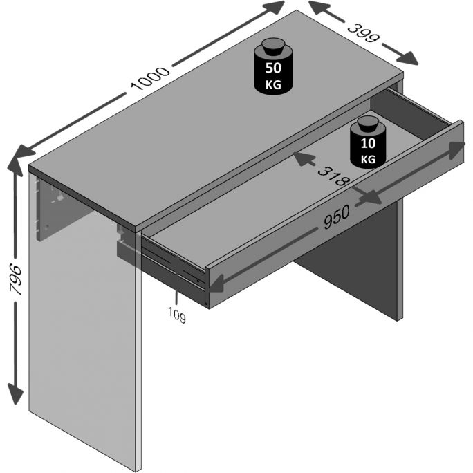 Bureau Cadzand - wit
