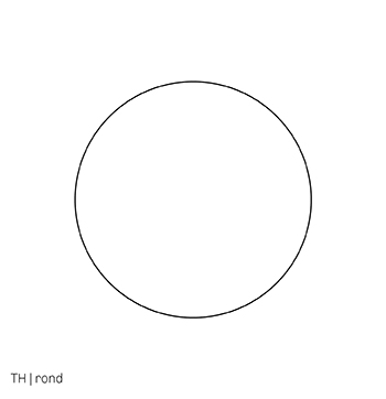 Trendhopper tafelblad ronde eettafel