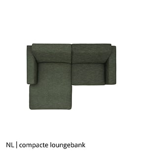 Compacte loungebank bij NLwoont