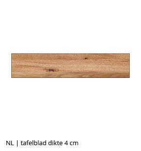 NLwoont eettafel op maat met tafelblad 4 cm