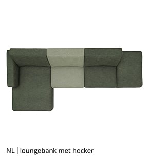 loungebank met hocker bij NLwoont