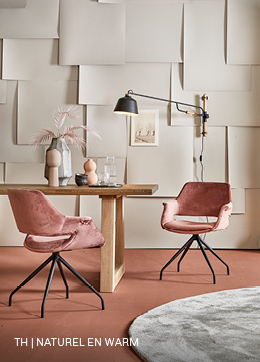 Naturel en warm Trendhopper interieur met nude kleuren 