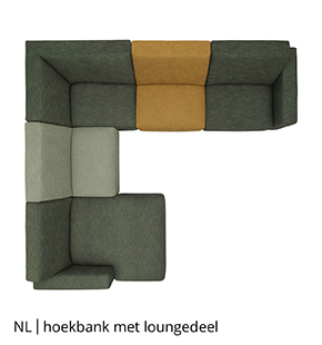 hoekbank met loungedeel bij NLwoont 